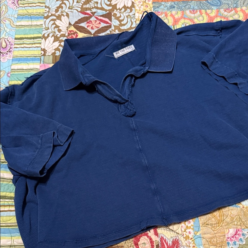 We the Free‎ Blue Polo Shirt